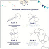 132PCS Rainbow Unicorn Balloon Arch Flower Ring Set, Used for Summer P
