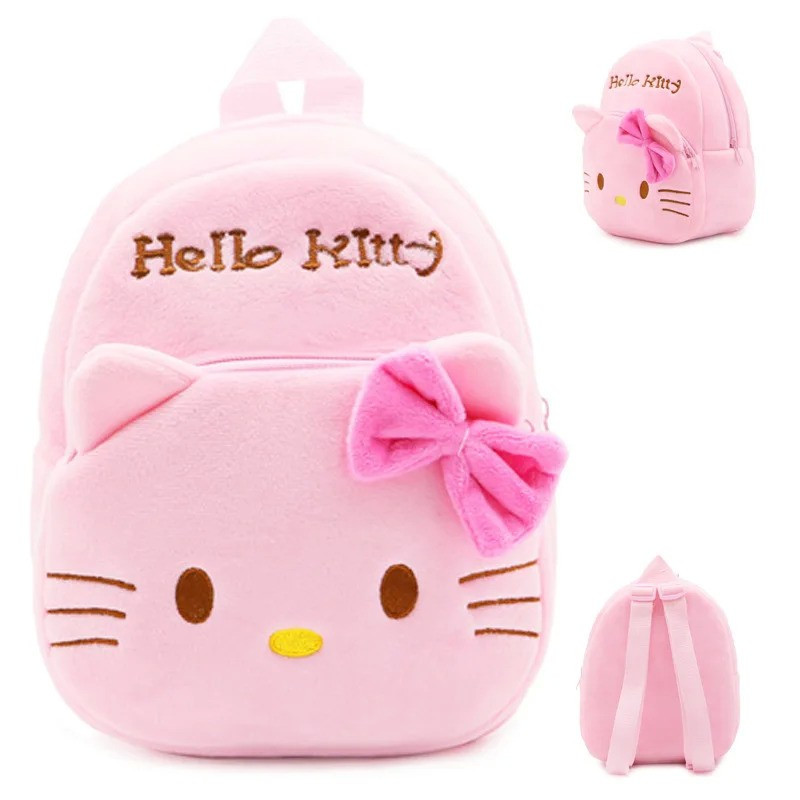 Sanrio Hello Kitty Plush Backpack Cartoon Anime Cute Backpack Kinderga