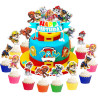 Cartoon Paw Patrol Birthday Cake Toppers Cupcake Toppers Cake Decorati