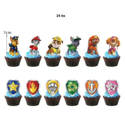 Cartoon Paw Patrol Birthday Cake Toppers Cupcake Toppers Cake Decorati