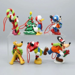 6PCS Disney Mickey Mouse Action Figures Kids Cartoon Classic Toy Model