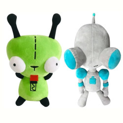 20cm Alien ET 3D Eyes Green Invader ZIM GIR Dog Plush Figure Toy Soft