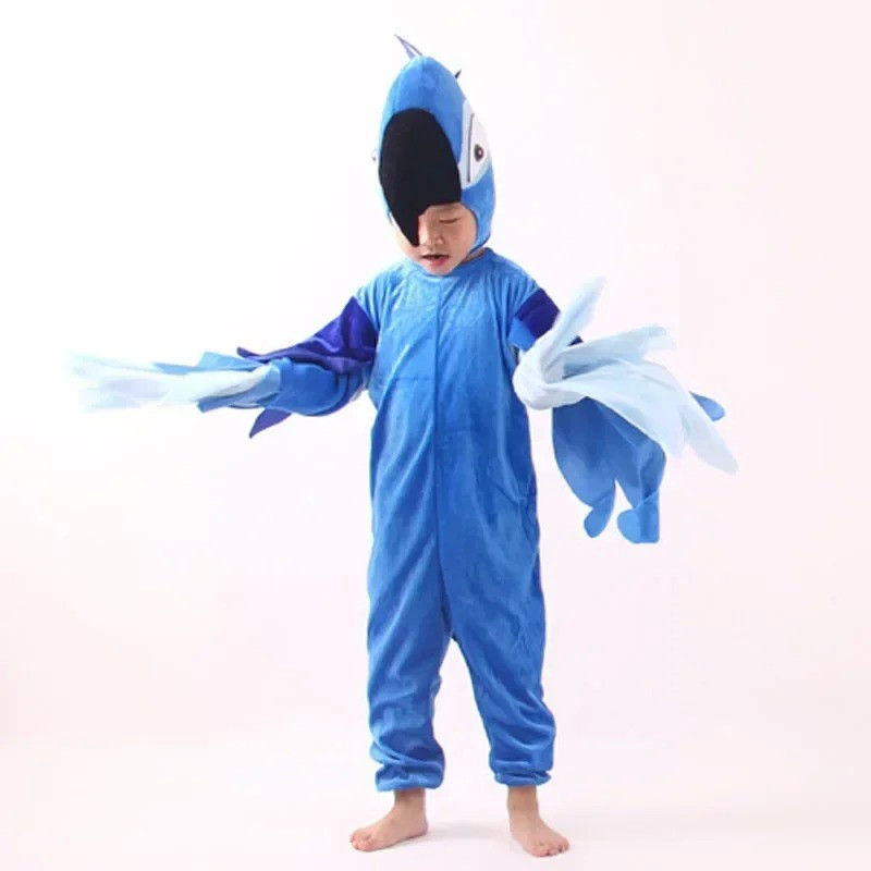 Boy Girls Children Cartoon Animal Parrot Costume Dance Cosplay Props P