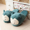 35-38 Size Pokemon Pikachu Eevee Couple Plush Shoes Cartoon Anime Snor