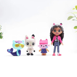 13Pcs/Set Gabby Dollhouse Anime Figures Smiling Car Cat Hug Gaby Girl