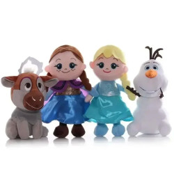 10pcs 20/30/40/50cm Frozen Adventure Plush Toy Princess Elsa Anna Doll