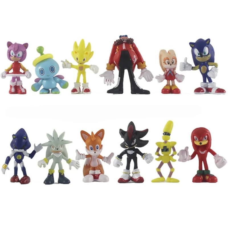 Figurky Ježek Sonic 12 ks