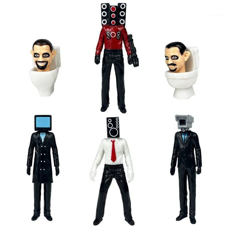 Figurky Skibidi Toilet 6 ks