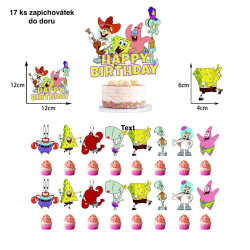 SpongeBob SquarePants Balloons Cake Topper Safari Wild One Ballon Happ