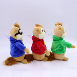 3Pcs/set Game Alvin and the Chipmunks Plush Toys Kawaii Fluffy Chipmun