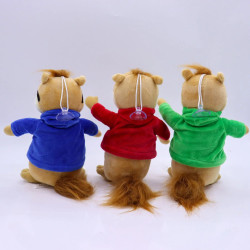 3Pcs/set Game Alvin and the Chipmunks Plush Toys Kawaii Fluffy Chipmun