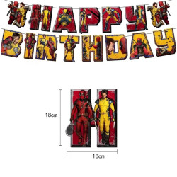 Deadpool And Wolverine Balloons Birthday Party Decoration Tableware Ba
