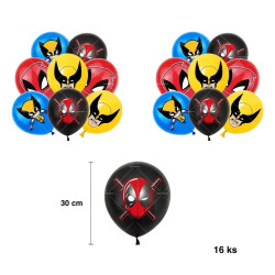 Deadpool And Wolverine Balloons Birthday Party Decoration Tableware Ba