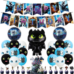 How to Train Your Dragon Balloons No Teeth Toothlessing Green Eye Blac