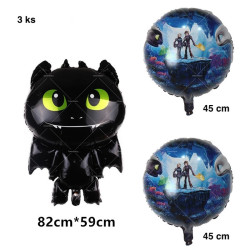 How to Train Your Dragon Balloons No Teeth Toothlessing Green Eye Blac
