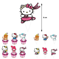 Set narozeninová dekorace Hello Kitty, Kuromi a Melody