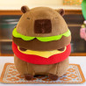 New Cute Hamburger Capybara Plush Stuffed Toy Simulation Animal Doll S