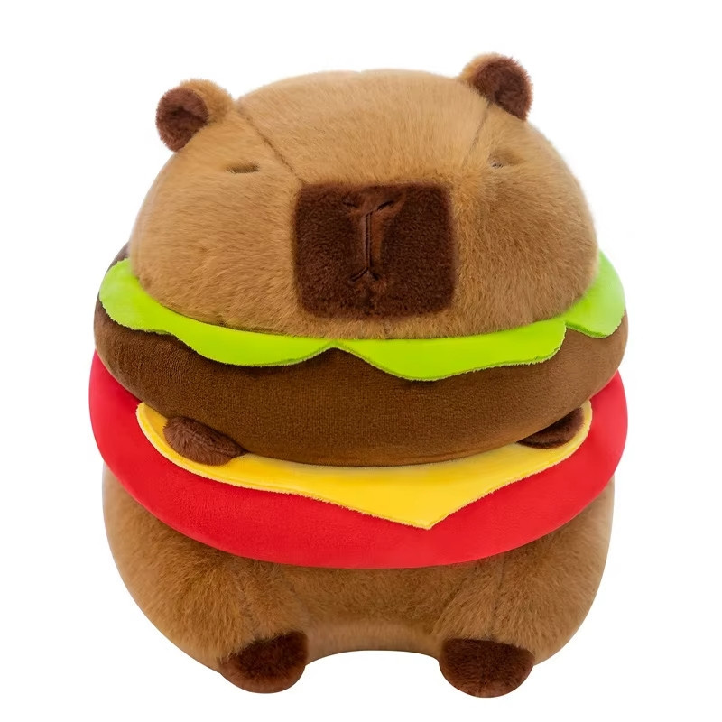 Plyšák Kapybara Hamburger 22/30 cm
