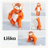 Dětský overal kostým Liška 2-36 měsíců