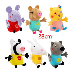 28Cm Peppa Pig Forever Friends Plush Toy Bigger Edmund Elephant Pedro Pony Suzy Sheep Zoe Zebra Room Kids Birthday Gift Toys| |