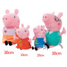 SET Plyšové hračky Prasiatko Peppa 4 ks 19-30 cm