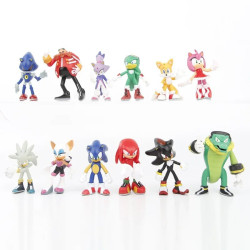 Figúrky Ježko Sonic 12 ks