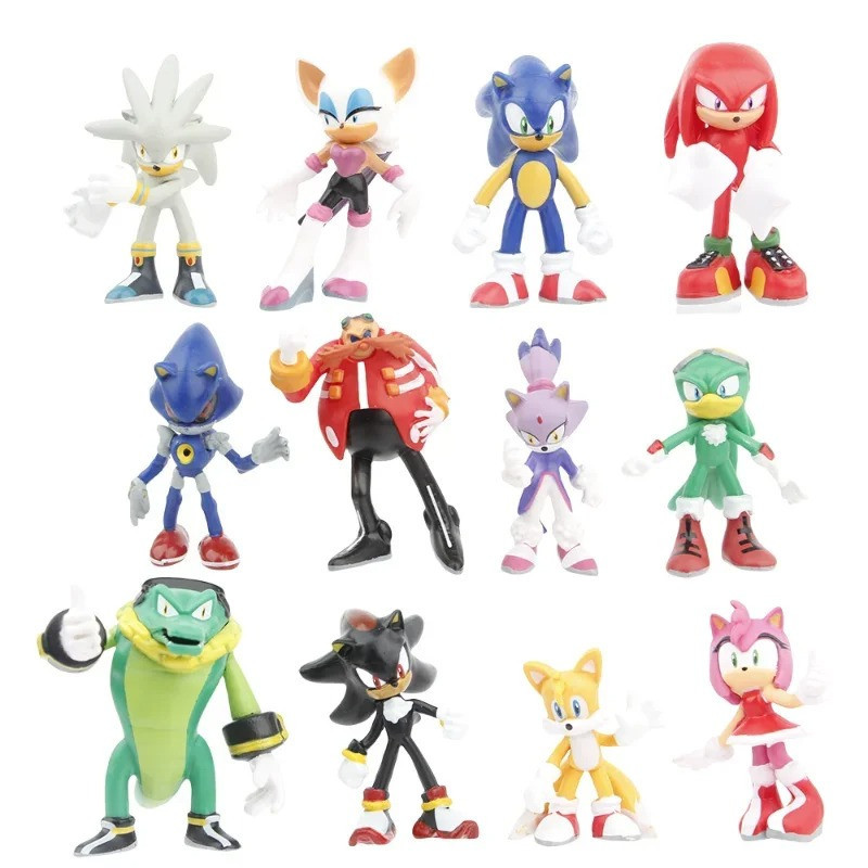 Figúrky Ježko Sonic 12 ks