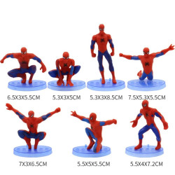 Figúrky Marvel Spider-Man s podstavcom 7 ks