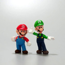 6pcs/set Super Marios Bros Action Figure Kawaii Yoshi Peach Toad Donke