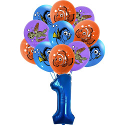Finding Nemo Theme Birthday Party Decorations Card CakeTopper Balloons