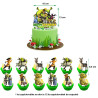 Disney Monster Shrek Prince Donkey Green Princess Happy Birthday Banne
