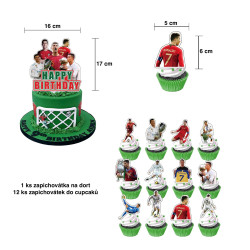 Set narozeninová dekorace fotbalista Ronaldo
