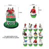Ronaldo Football Theme Birthday Party Decoration Set Banner Cake Toppe