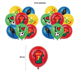 Ronaldo Football Theme Birthday Party Decoration Set Banner Cake Toppe