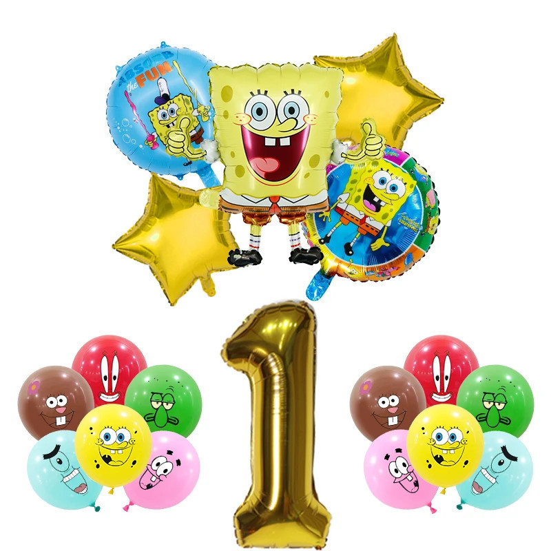 SpongeBob Birthday Party Decoration Aluminum Foil Balloon For Kid Even