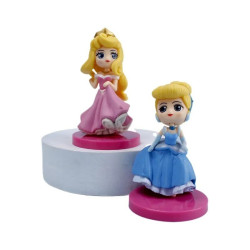 Figúrky princeznej z rozprávok 6 ks