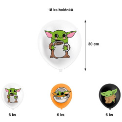 Set narozeninová dekorace Baby Yoda| Mandalorian