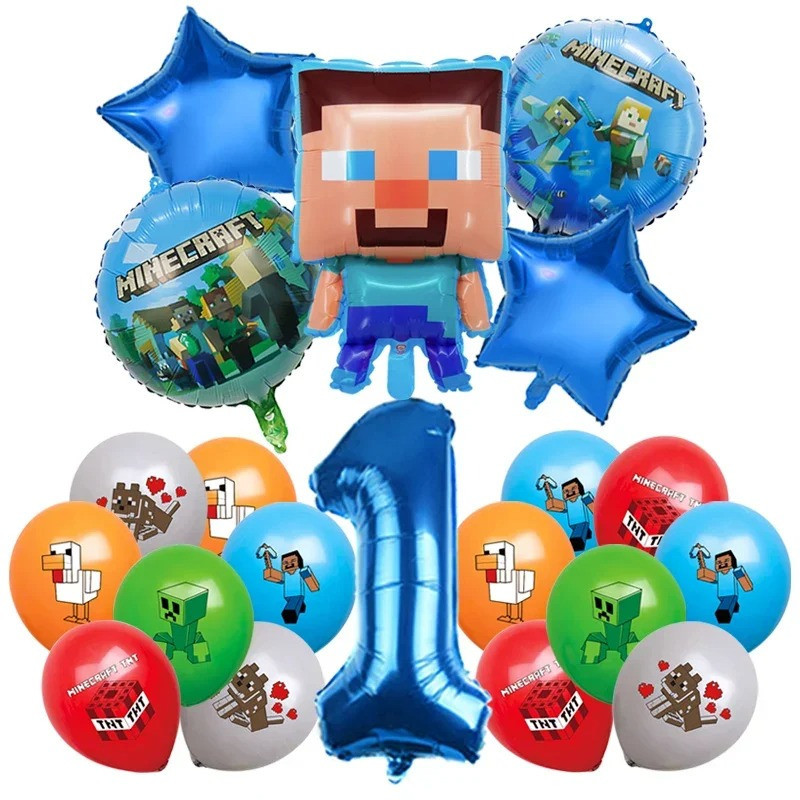 Narozeninová dekorace Minecraft