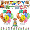 Disney Monster Shrek Prince Donkey Green Princess Happy Birthday Banne