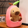 Avocado Fruit House Plush Toy Capybara Doll Capibala Sleeping Pillow L