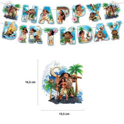 Set narozeninová dekorace Vaiana