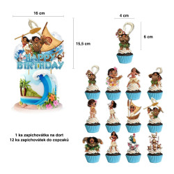 Set narozeninová dekorace Vaiana