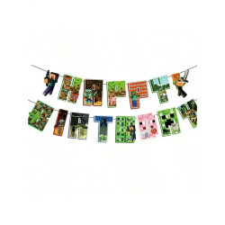 Disney Monster Shrek Prince Donkey Green Princess Happy Birthday Banne
