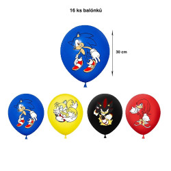 Set narozeninová dekorace Ježek Sonic