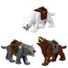 Figurky Vlci 3ks Hobbit a Pán Prstenů k LEGO