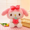 30cm Sanrio Hello Kitty Kawaii Rose My Melody Cartoon Anime Stuffed Animals Soft Plush Doll Companion Toy Children Birthday Gift