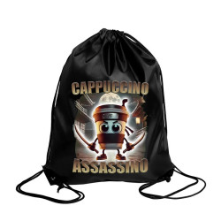 Italian Brainrot Drawstring Bag Backpack Cartoon Tung Tungtung Sahur T