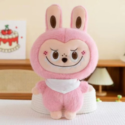 Plyšák Labubu hnědý / růžový / šedý 25 cm