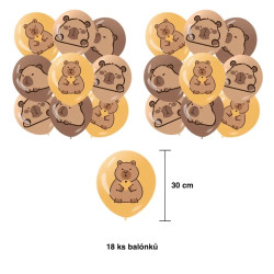 Capybara Balloons Happy Birthday Banner Animal Themed Birthday Decorat