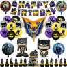 Batman Balloons Hero Happy Birthday Banner Party Decoration Cup Plate